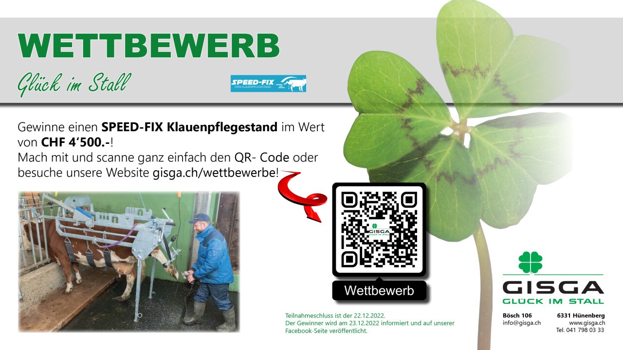 Wettbewerb: Gewinnen Sie einen SPEED-FIX Klauenpflegestand